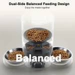 Dual Cat Feeder with Timer and Stainless Bowls 3 | PricZone