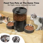 Dual Cat Feeder with Timer and Stainless Bowls 4 | PricZone