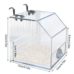 No Mess Acrylic Parrot Feeder for Small Birds 6 | PricZone