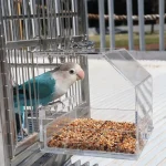 No Mess Acrylic Parrot Feeder for Small Birds 3 | PricZone