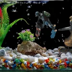 Cute Resin Frogman Aquarium Ornaments Interesting Floating Decoration Simulated Mini Diver Fish Tank Aquarium Accessories 4 | PricZone