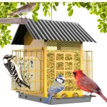 Hanging Metal Bird Feeder with Suet Cages 1 | PricZone