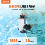 VEVOR Sand Filter Pump for Above Ground Pools 10inch12inch 1585 GPH Swimming Pool Pumps System  Filters Combo Set for Pool Use 2 | PricZone
