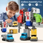 5 in 1 Robot Construction Vehicle Toy Set 2 | PricZone