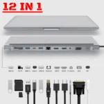 12 in 1 USB C Hub Dock for Surface Book 2 1 | PricZone