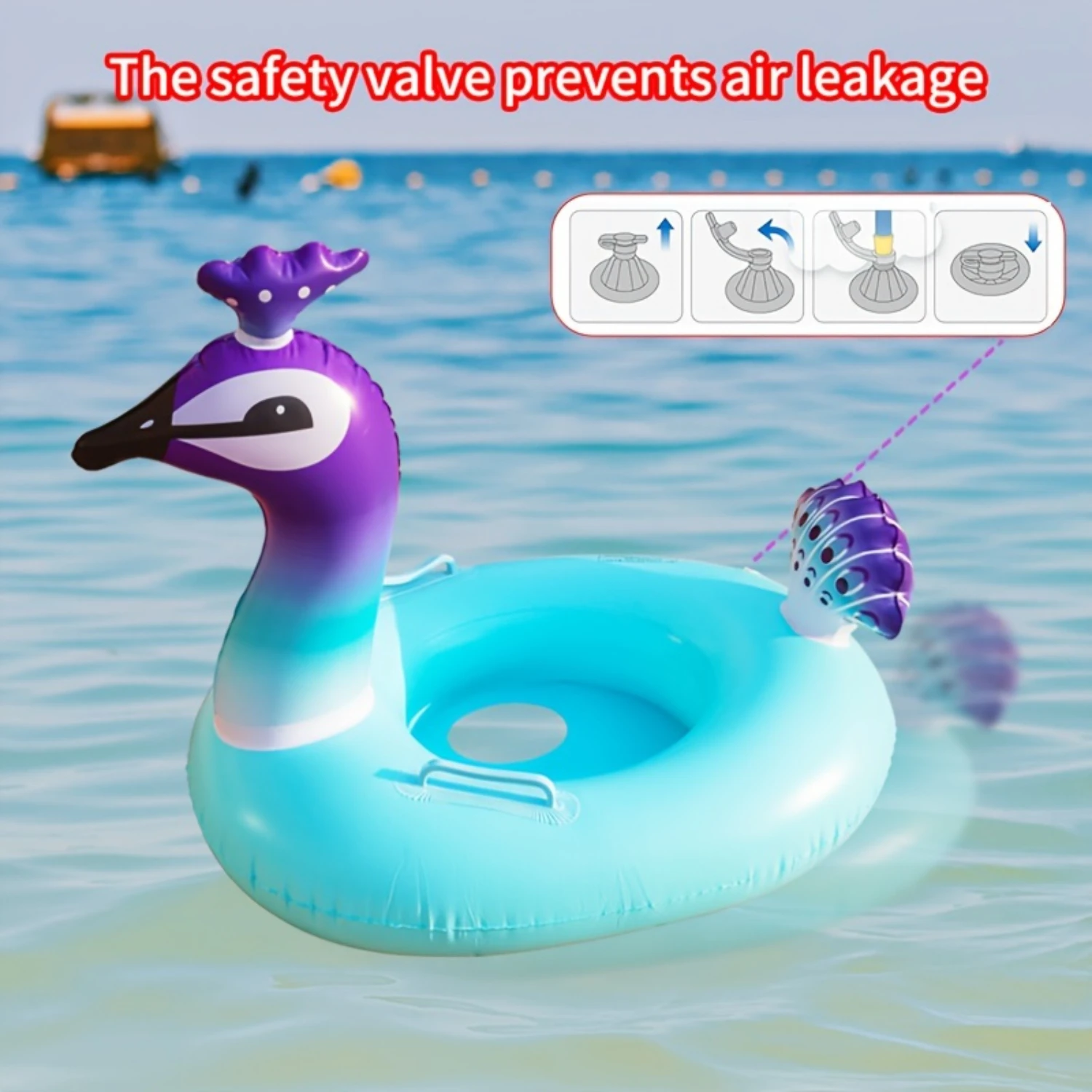 Peacock Baby Inflatable Swim Ring Seat 6 | PricZone Peacock Baby Inflatable Swim Ring Seat 6 | PricZone