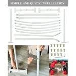 78Ft White Metal Balloon Arch Kit Stand 3 | PricZone