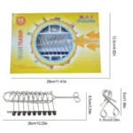 Metal Wire Brain Puzzle Toy for Kids Fun 6 | PricZone
