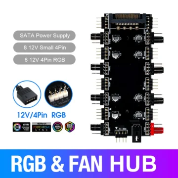 ARGB RGB Fan and LED Light Strip Splitter Hub 2 | PricZone