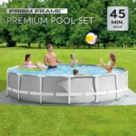 Prism Frame 14ft Premium Pool Set with Pump 6 | PricZone