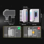 ATX 24 Pin 90 Degree ARGB Power Adapter Cable 6 | PricZone