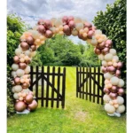 78Ft White Metal Balloon Arch Kit Stand 6 | PricZone