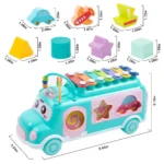 Musical Cartoon Baby Bus Piano Toy 6 | PricZone
