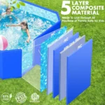 Foldable Oversized Hard Shell Pool for Kids 2 | PricZone