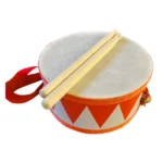 6 Inch Kids Wooden Drum Set with Strap  Sticks 6 | PricZone