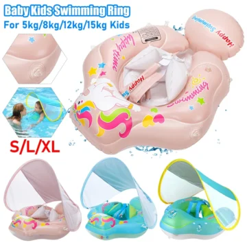 Baby Inflatable Swim Ring with Sunshade 1 | PricZone
