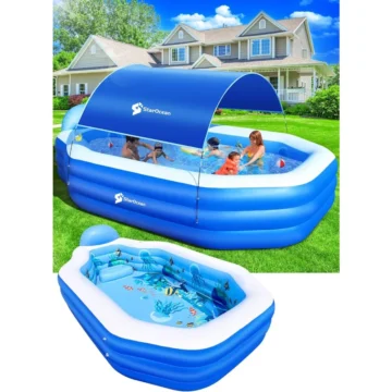 Large Inflatable Pool with Canopy and Seat 1 | PricZone