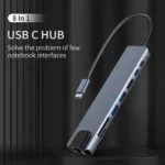 8 in 1 USB C Hub with RJ45 Ethernet Port 6 | PricZone