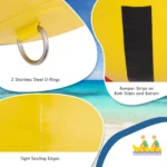 3 Person Inflatable Banana Boat with Air Pump 5 | PricZone