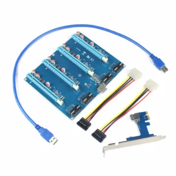 PCIe 1X to 4 16X Slot Riser Card Adapter 1 | PricZone