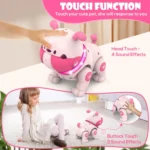 DogToys Remote Control Robots Puppy Dog RC Toy with LED Voice Rologging  Changing Pet Touch Reaction Dancing Walking for Kids 5 | PricZone