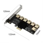 PCI E 1x 1 to 7 Riser Card Adapter PCI Express USB 30 Converter for BTC Mining 6 | PricZone