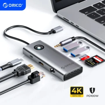 ORICO USB C Docking Station with HDMI and RJ45 1 | PricZone