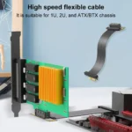 PCIe 40 X1 X4 90 Degree Riser Cable Extender 4 | PricZone