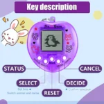 Kids Electronic Pets Game Tamagotchi Handheld Game Console Toy in Russian Original German Spanish Polish Virtual Digital Pet Toy 5 | PricZone