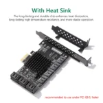 PCI E 10 Port SATA 30 Expansion Card Adapter 4 | PricZone