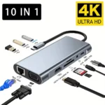 USB C Hub 4K 30Hz Type C to HDTV Compatible USB 30 Adapter 10 in 1 Type C Hub Docking Station PD 87W USB C Splitter for MacBook 1 | PricZone