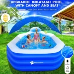 Large Inflatable Pool with Canopy and Seat 2 | PricZone