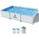 Rectangular 10x7ft Frame Swimming Pool Set 1 | PricZone