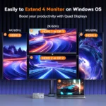 TobenONE Quad Monitor USB C Docking Station 3 | PricZone