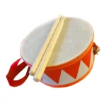 6 Inch Kids Wooden Drum Set with Strap  Sticks 4 | PricZone