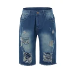 Mens Distressed Summer Denim Shorts 5 | PricZone