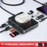 USB C Hub 8 in 1 w Wireless Charger Dock 3 | PricZone