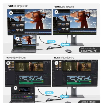 ORICO USB C Docking Station with HDMI and RJ45 2 | PricZone