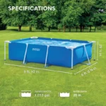 Intex 98 x 79 x 295 Inch Rectangular Pool 2 | PricZone