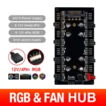 ARGB RGB Fan and LED Light Strip Splitter Hub 6 | PricZone