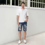 Mens Distressed Summer Denim Shorts 1 | PricZone
