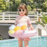 Inflatable Flower Baby Swim Ring with Handle 2 | PricZone