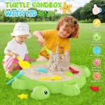 Turtle Sandbox with Lid and Sand Toy Set 2 | PricZone