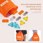 Magnetic Tile Set 56 PCS for Kids Learning Fun 6 | PricZone