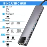 USB C Hub 8 in 1 Adapter for Laptops 5 | PricZone
