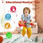 2 in 1 Electric Toy Guitar and Piano for Kids 5 | PricZone