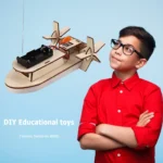 DIY STEM Electric Wooden Boat Kit for Kids 3 | PricZone
