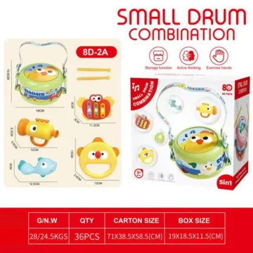 Toddler Musical Drum Set 5-Piece Learning Toy 1