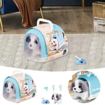 Small White Puppy Grooming and Feeding Toy Set 2 | PricZone