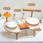 Wooden Drum Set for Kids Musical Toy Kit 5 | PricZone